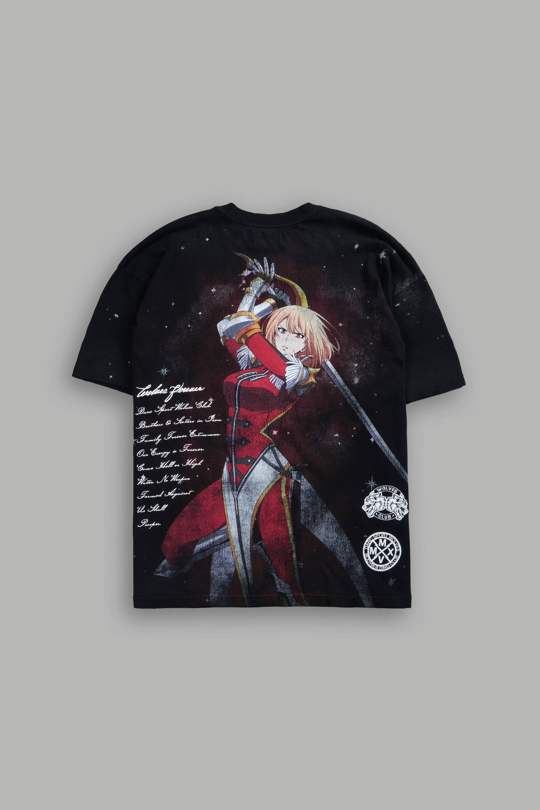 Celestial Knight Premium Oversized Tee in Black
