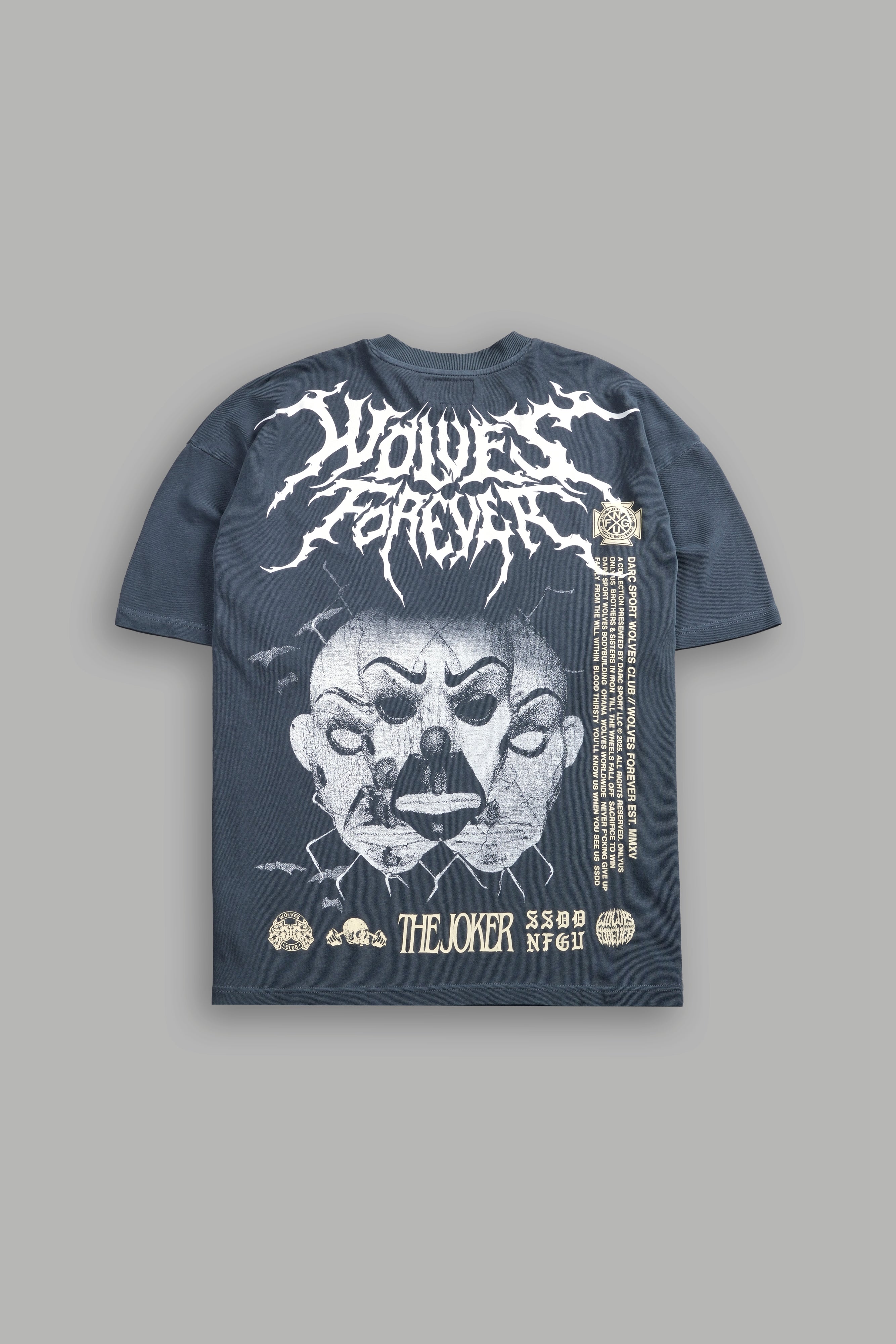 Darkness Descends "Premium" Oversized Tee in Darc Blue