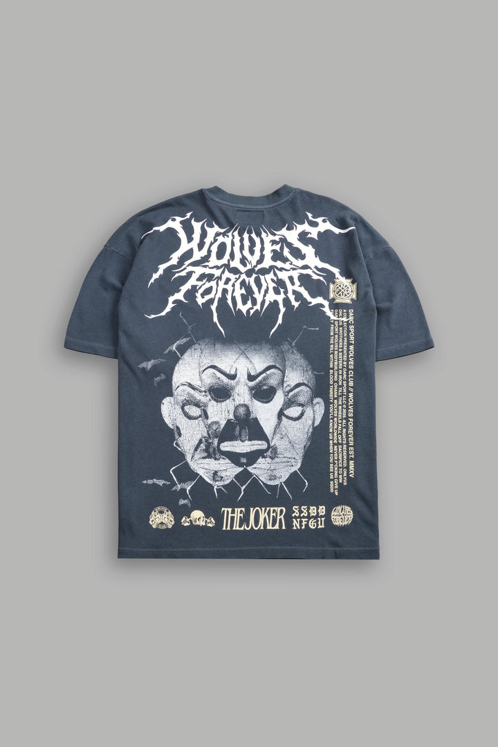 Darkness Descends "Premium" Oversized Tee in Darc Blue