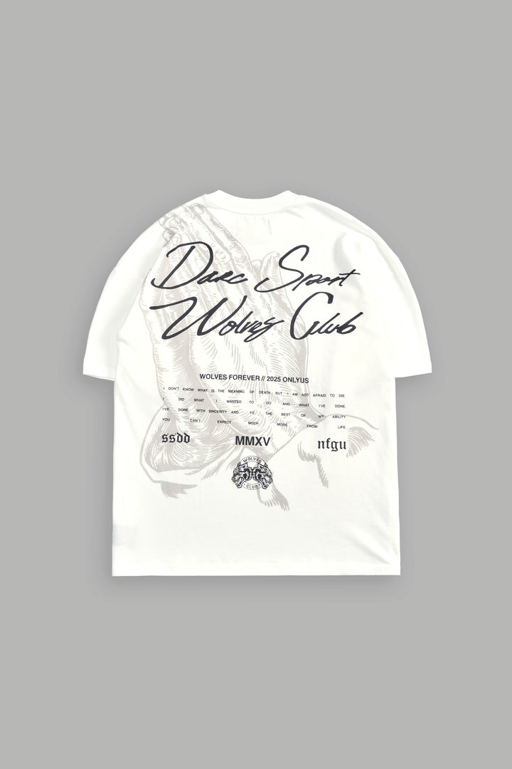 Pray For Wolves "Premium" Pocket Tee in Cream