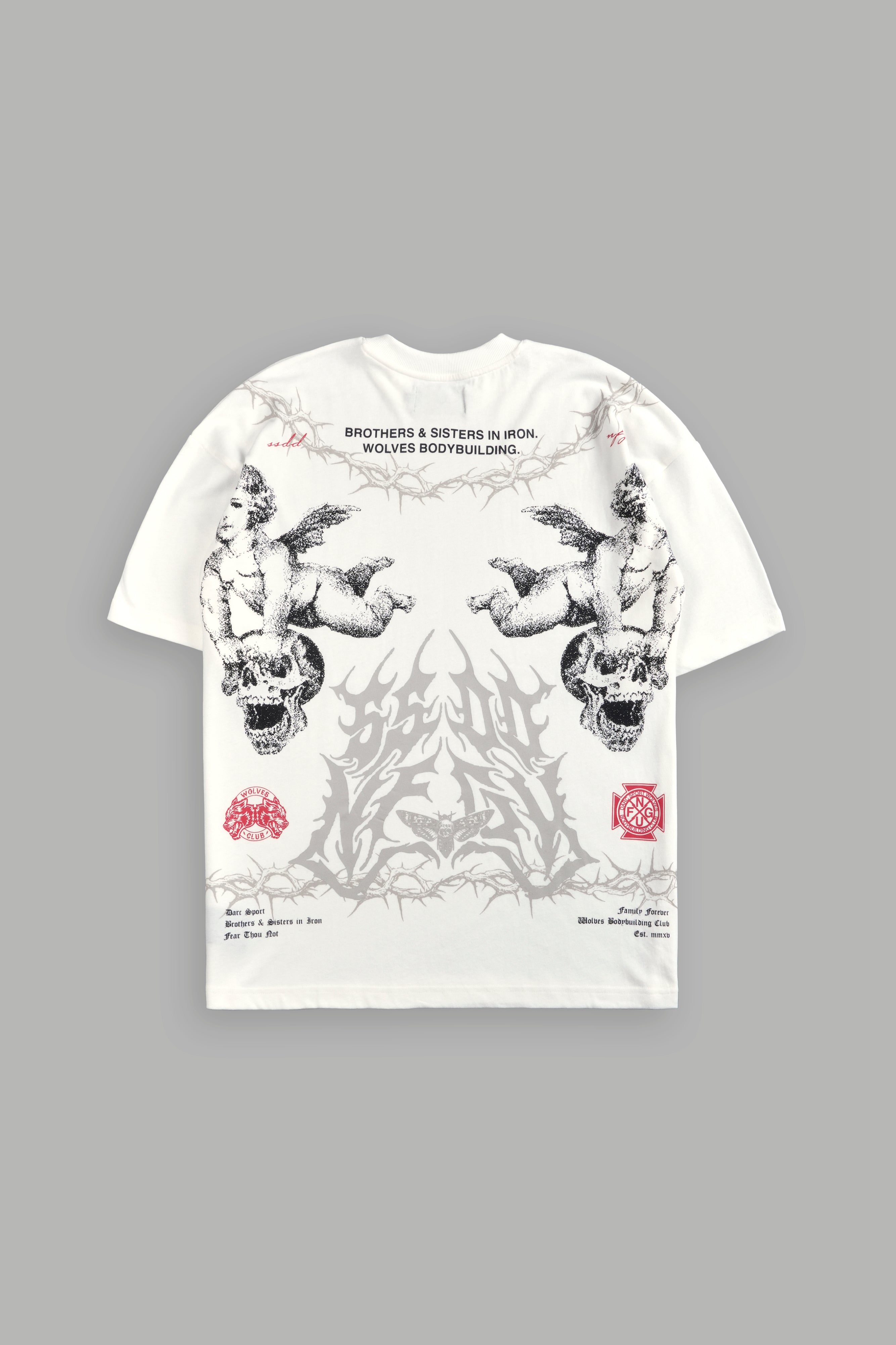 Messengers "Premium" Oversized Tee in Cream