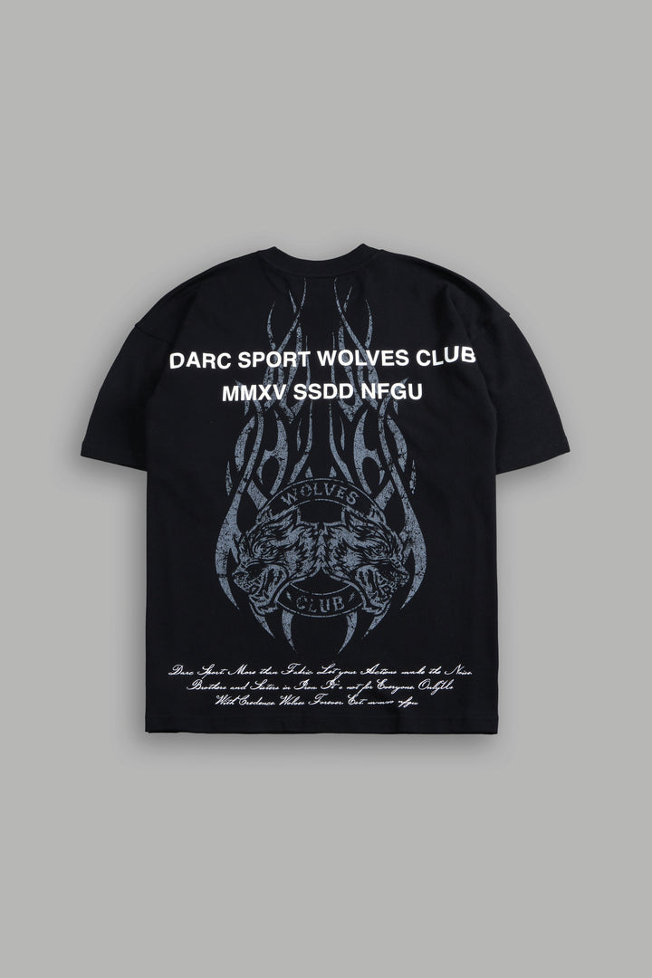 Finite Flame "Premium" Oversized Tee in Black