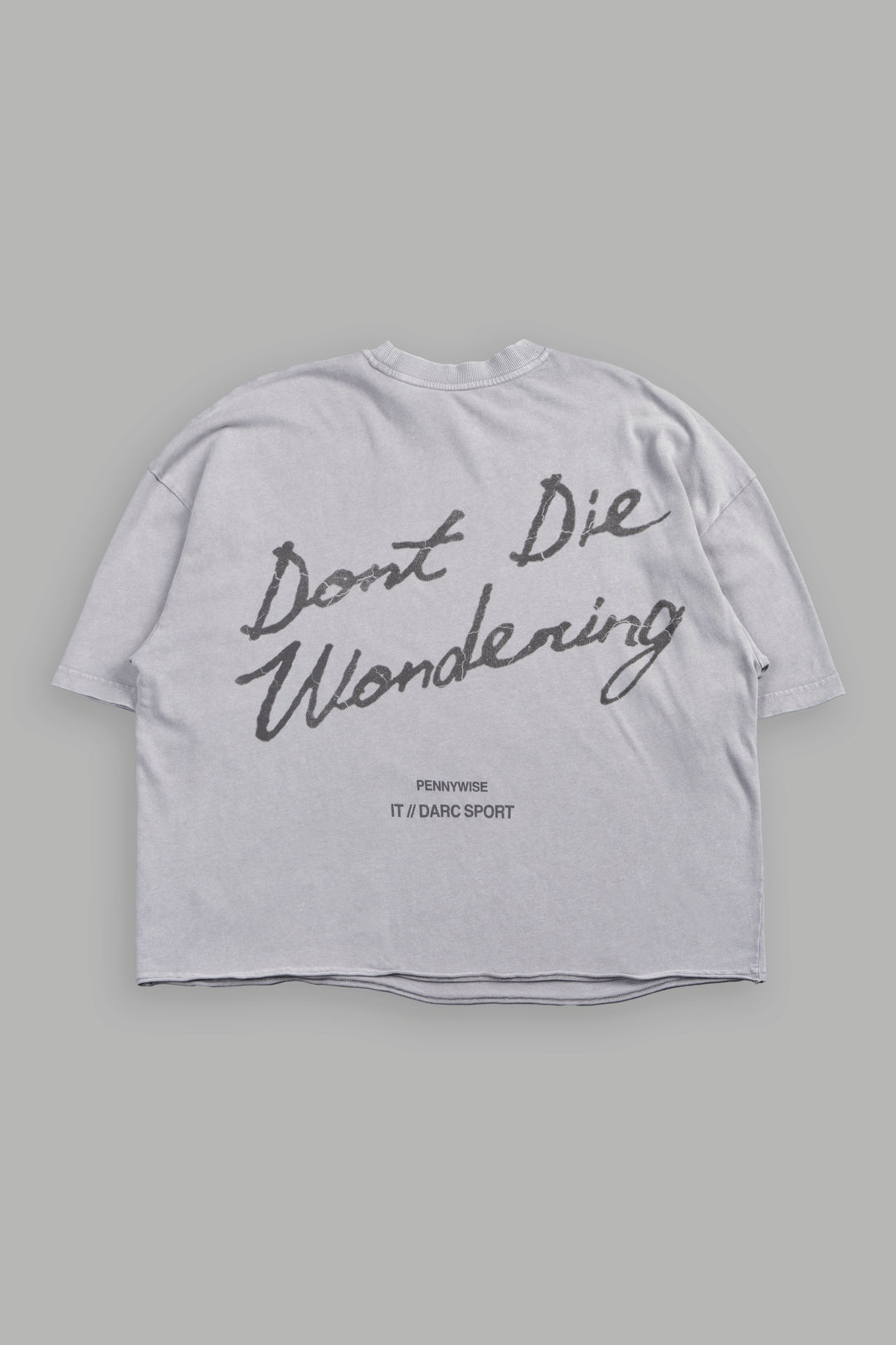 Pennywise Premium Raw Hem Box Cut Tee In Dove Gray