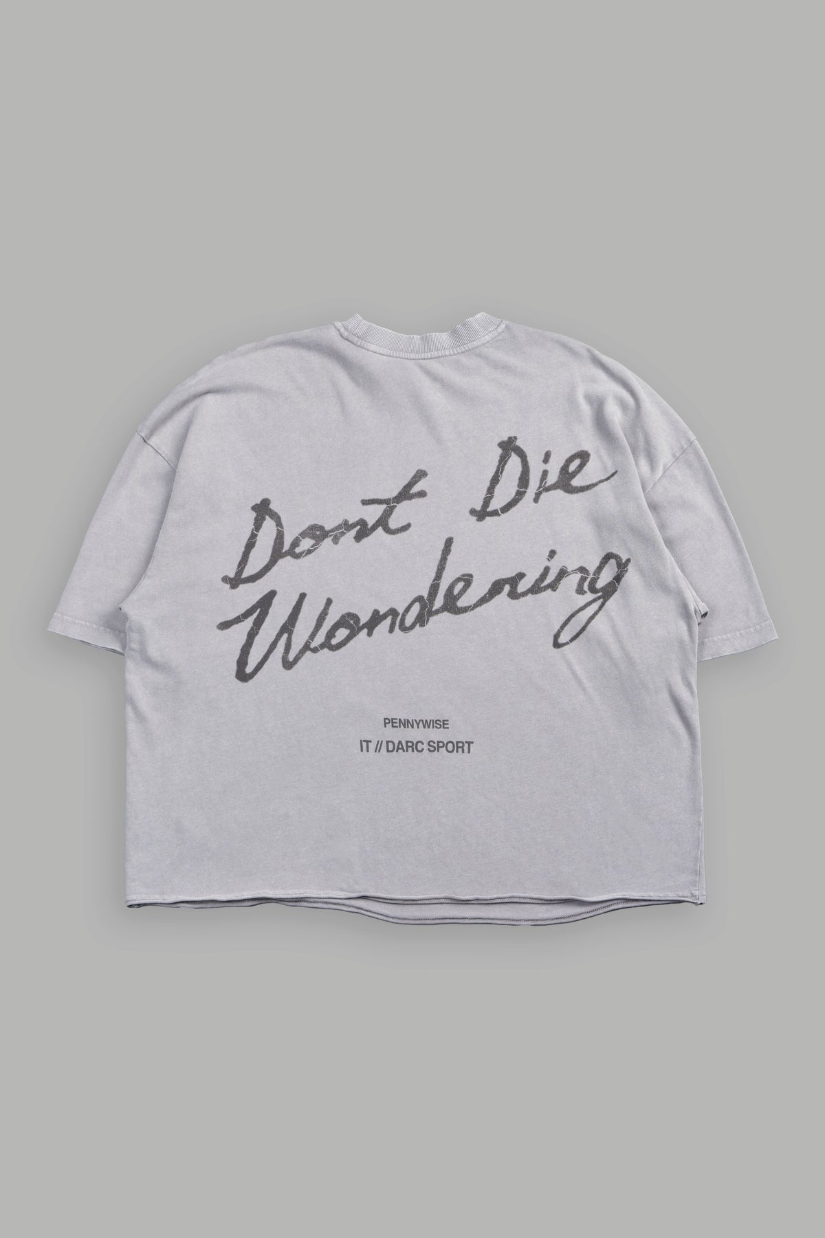 Pennywise Premium Raw Hem Box Cut Tee In Dove Gray