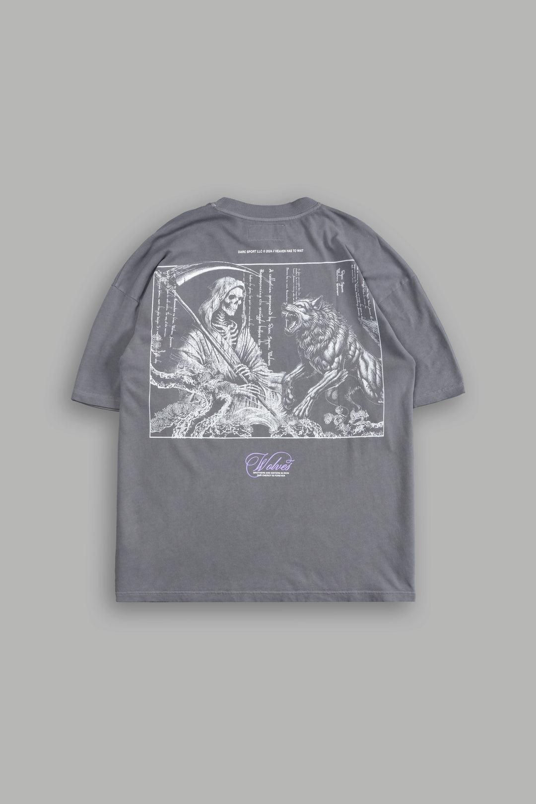 (1 OF 500) Have No Fear "Premium" Oversized Tee in Dove Gray