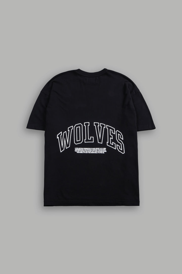 Rock V2 "Premium" Oversized Tee in Black