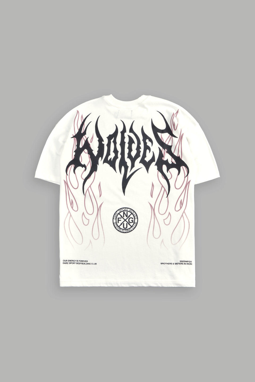 Hesh Flames Unisex "Premium" Oversized Tee in Cream