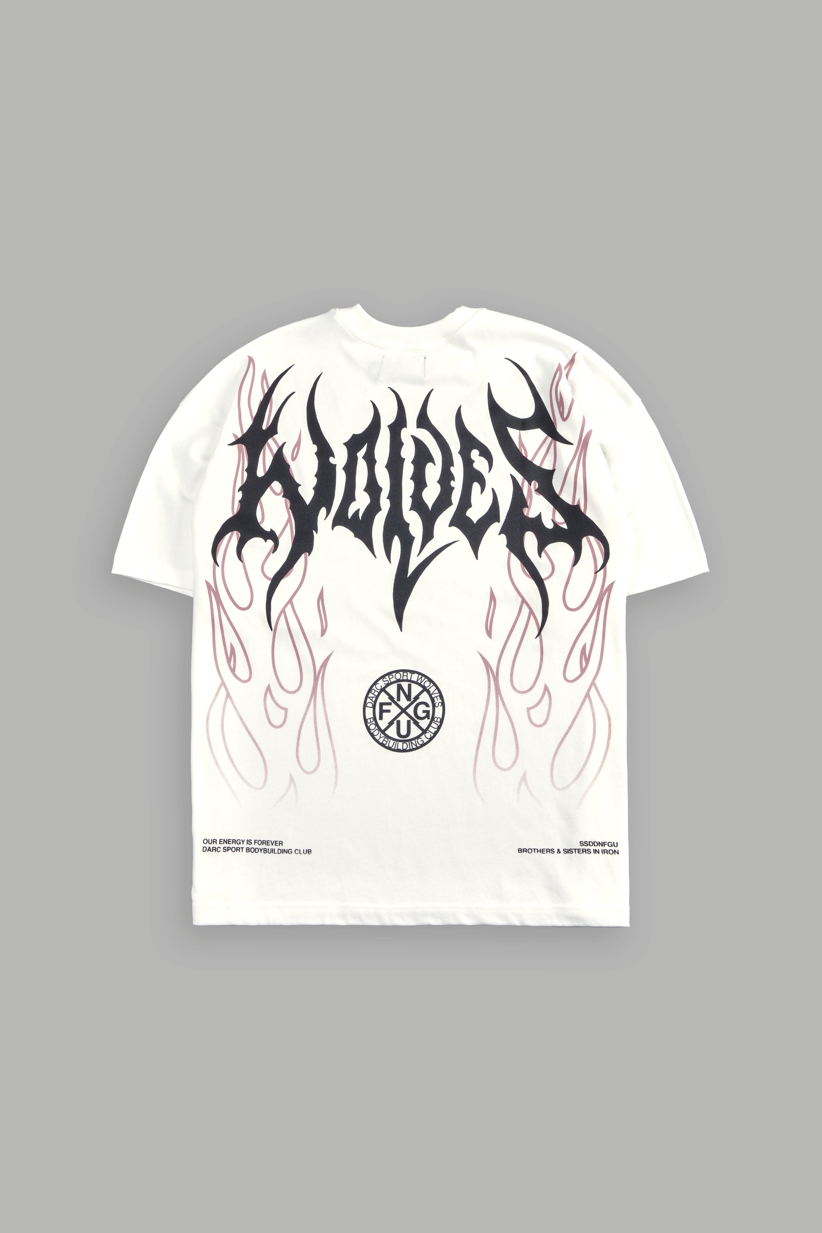 Hesh Flames Unisex "Premium" Oversized Tee in Cream