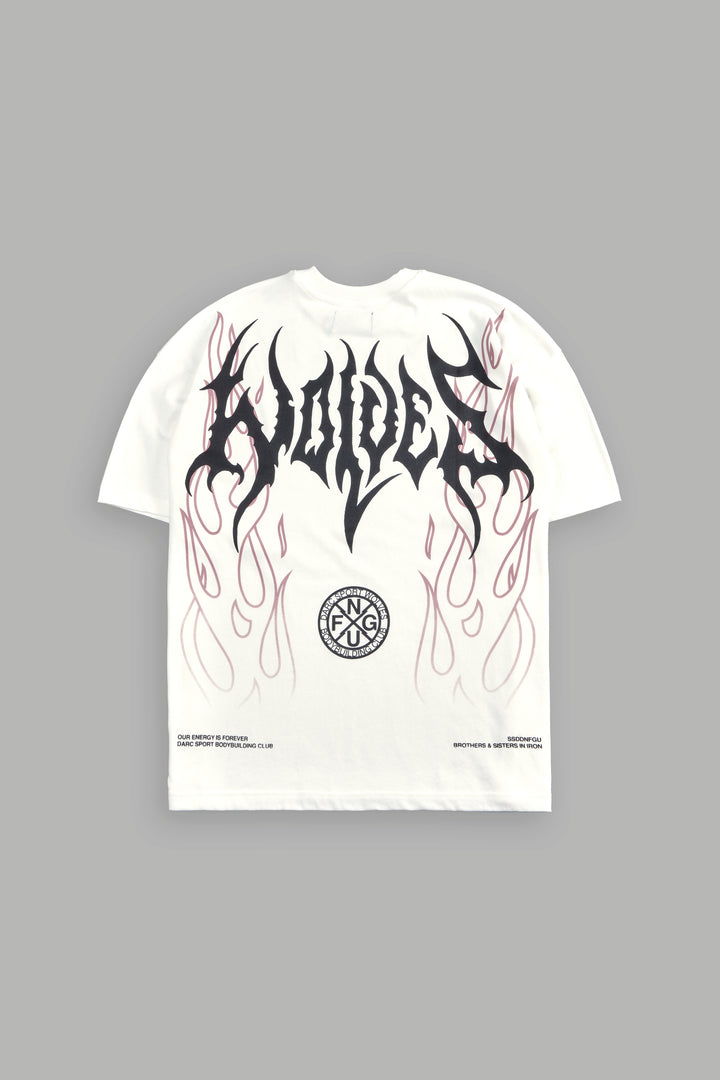 Hesh Flames Unisex "Premium" Oversized Tee in Cream