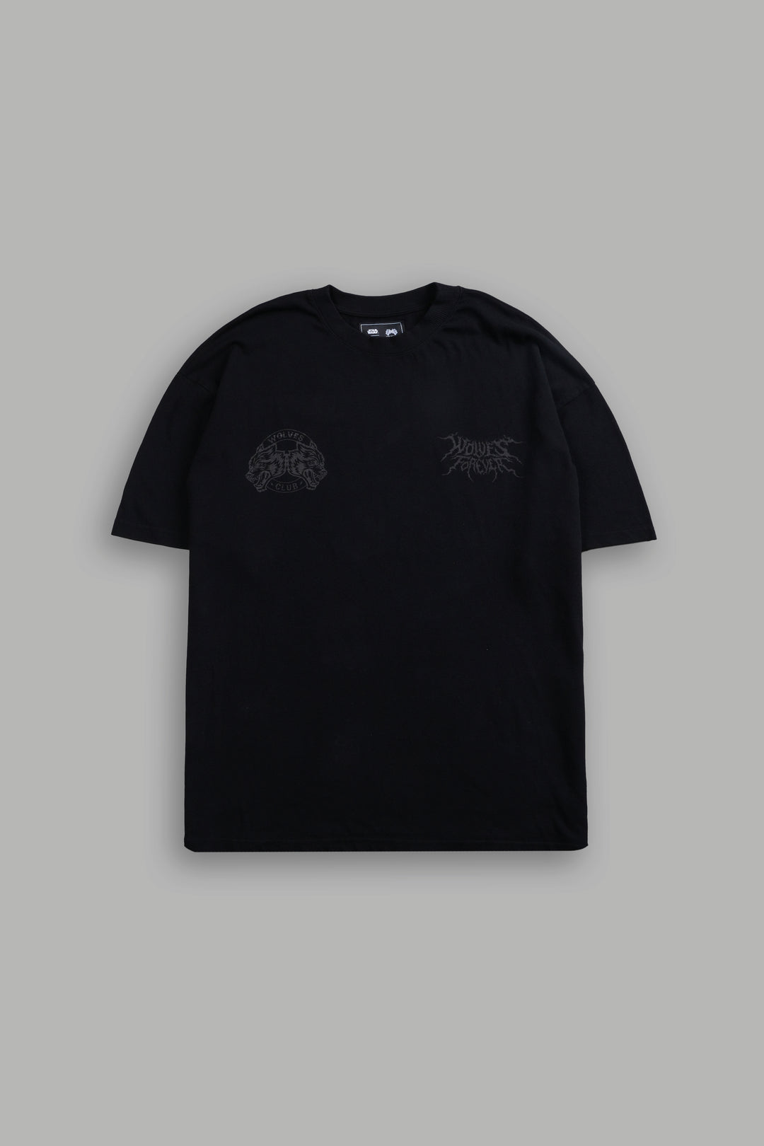 Dark Rage "Side By Side" Series Premium Oversized Tee in Black