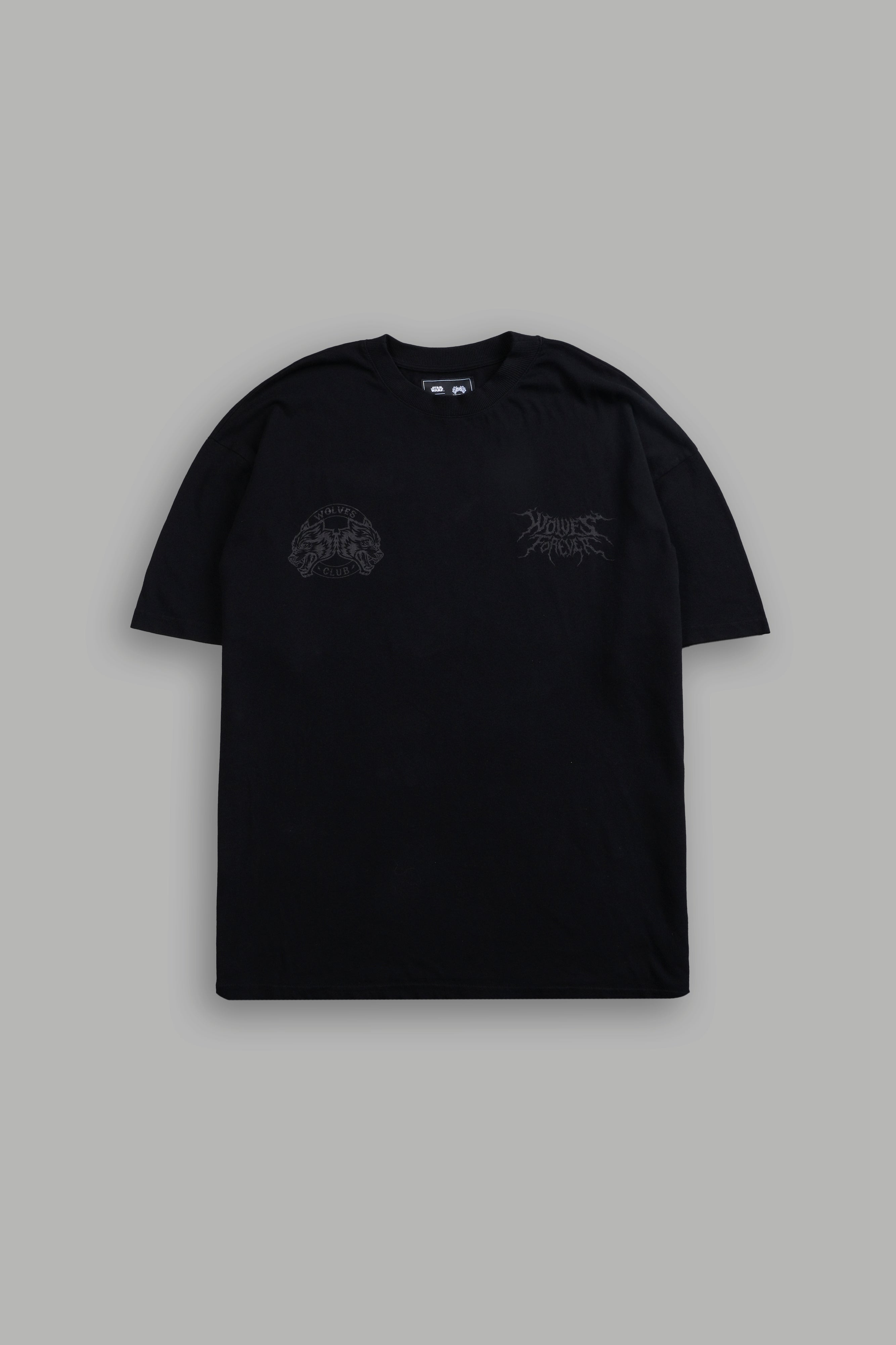 Dark Rage "Side By Side" Series Premium Oversized Tee in Black