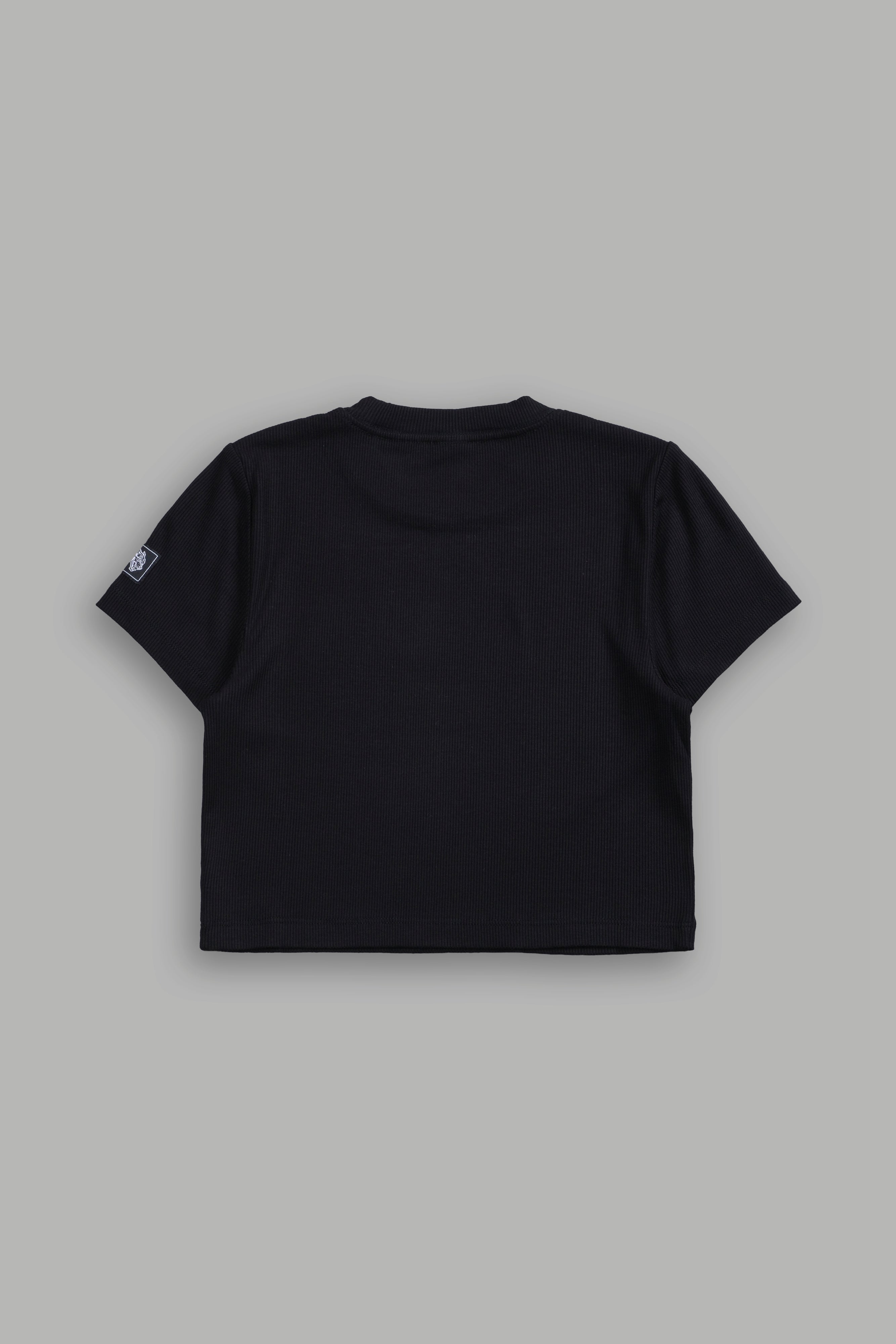 Darc Letter "Kara" Tee in Black