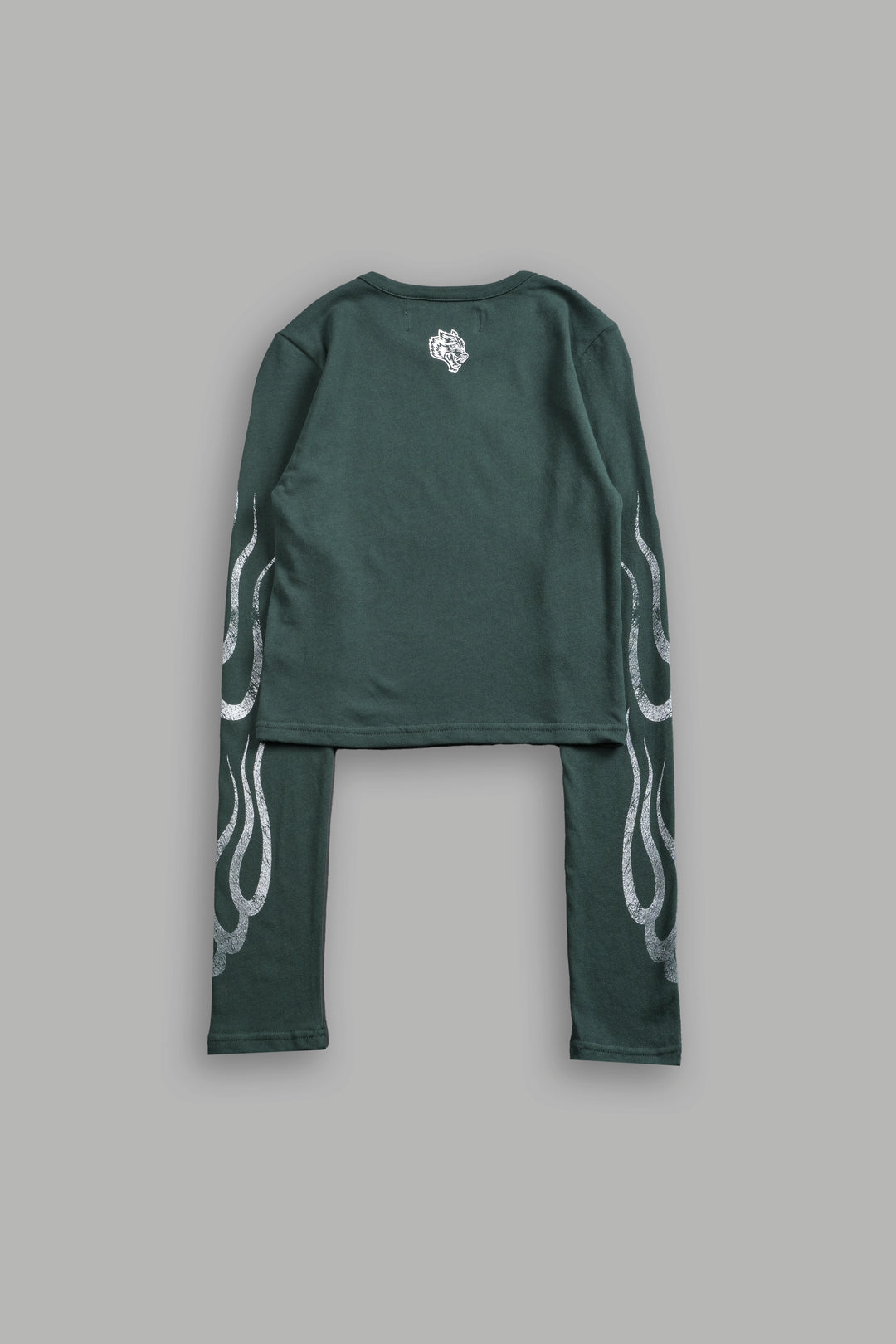 Wolves Flame L/S "Baby" Tee in Norse Green