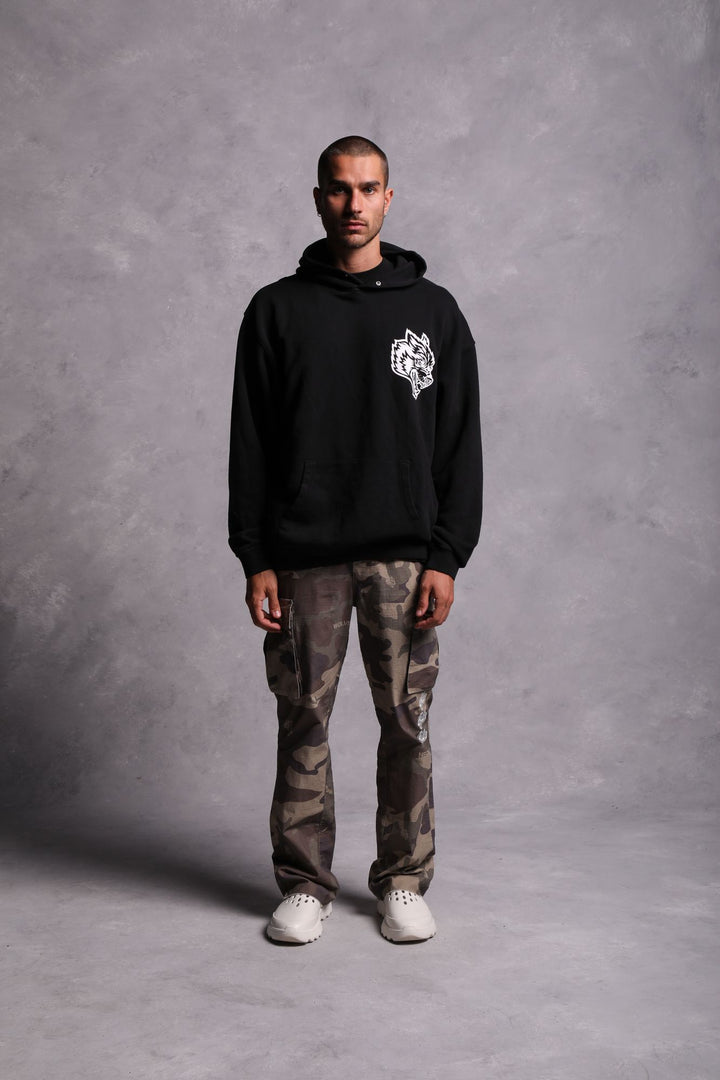 House Of Wolves "Cornell" Hoodie in Black