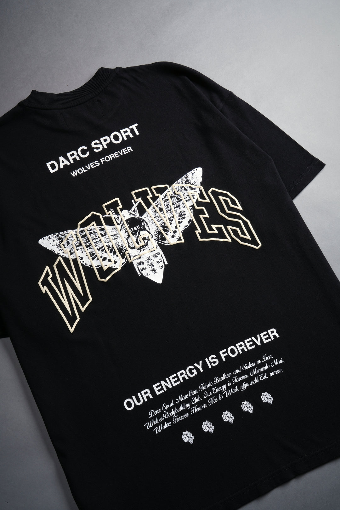 Death Moth Forever "Premium" Oversized Tee in Black