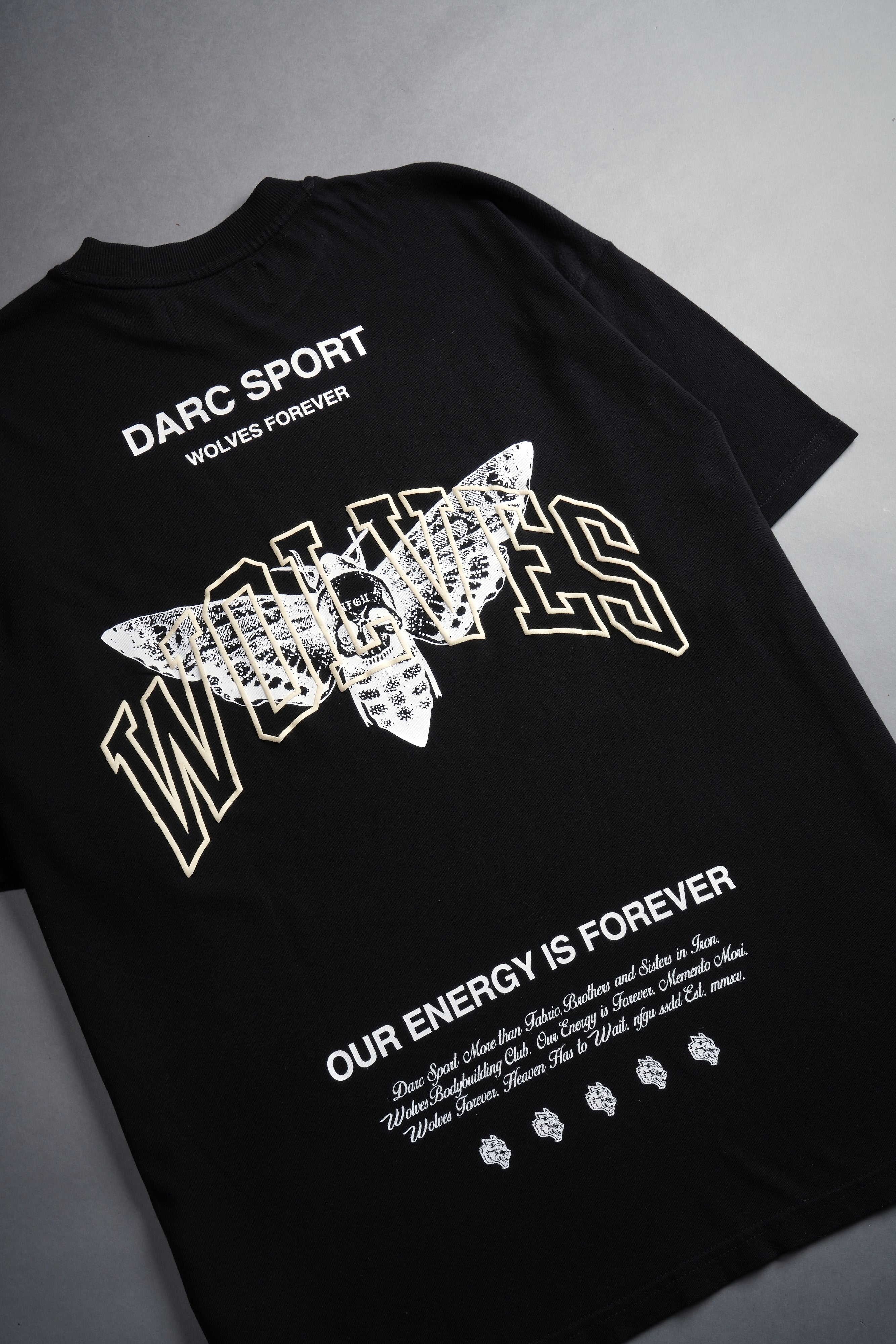 Death Moth Forever "Premium" Oversized Tee in Black