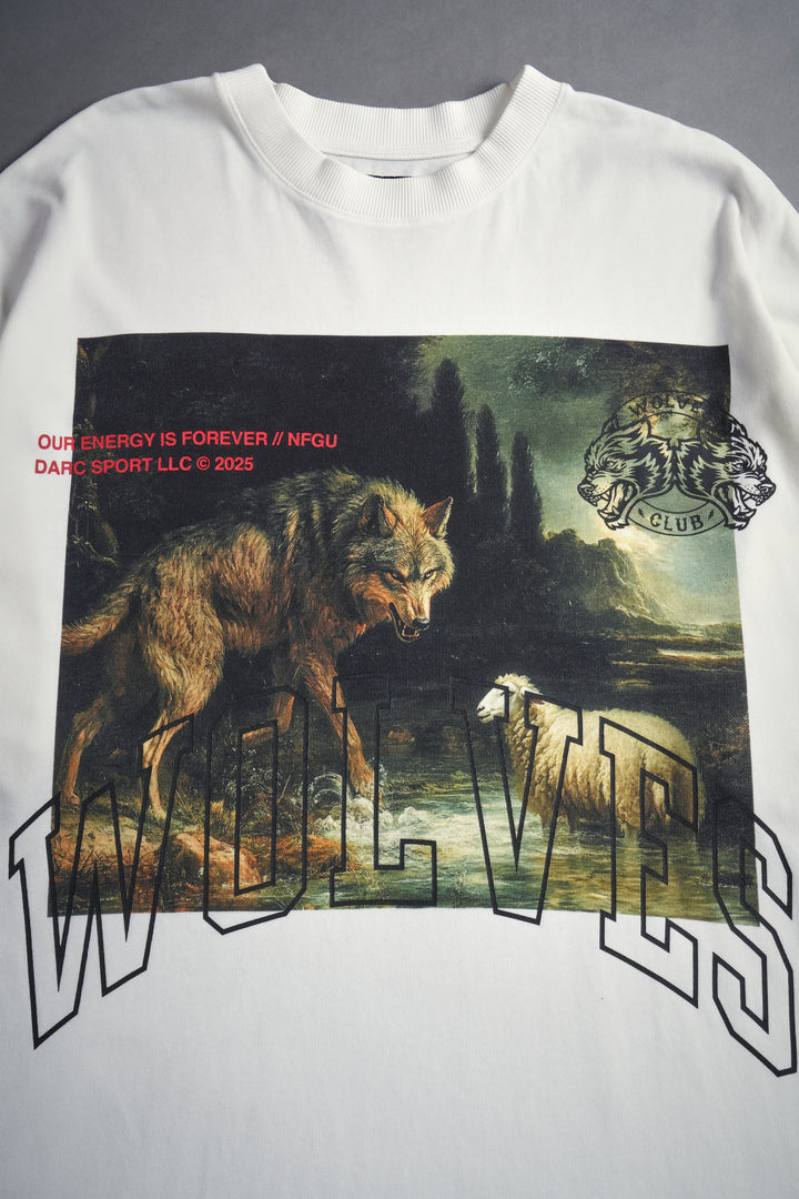 Don't Sleep "Premium" Oversized Tee in Cream