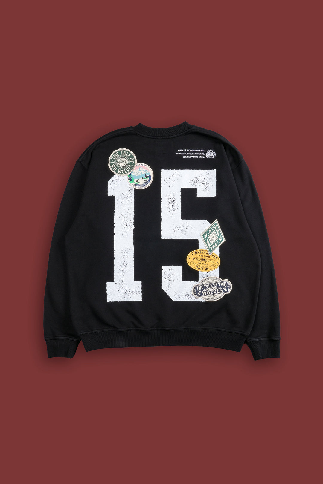 Renowned "Vintage London" Crewneck in Black