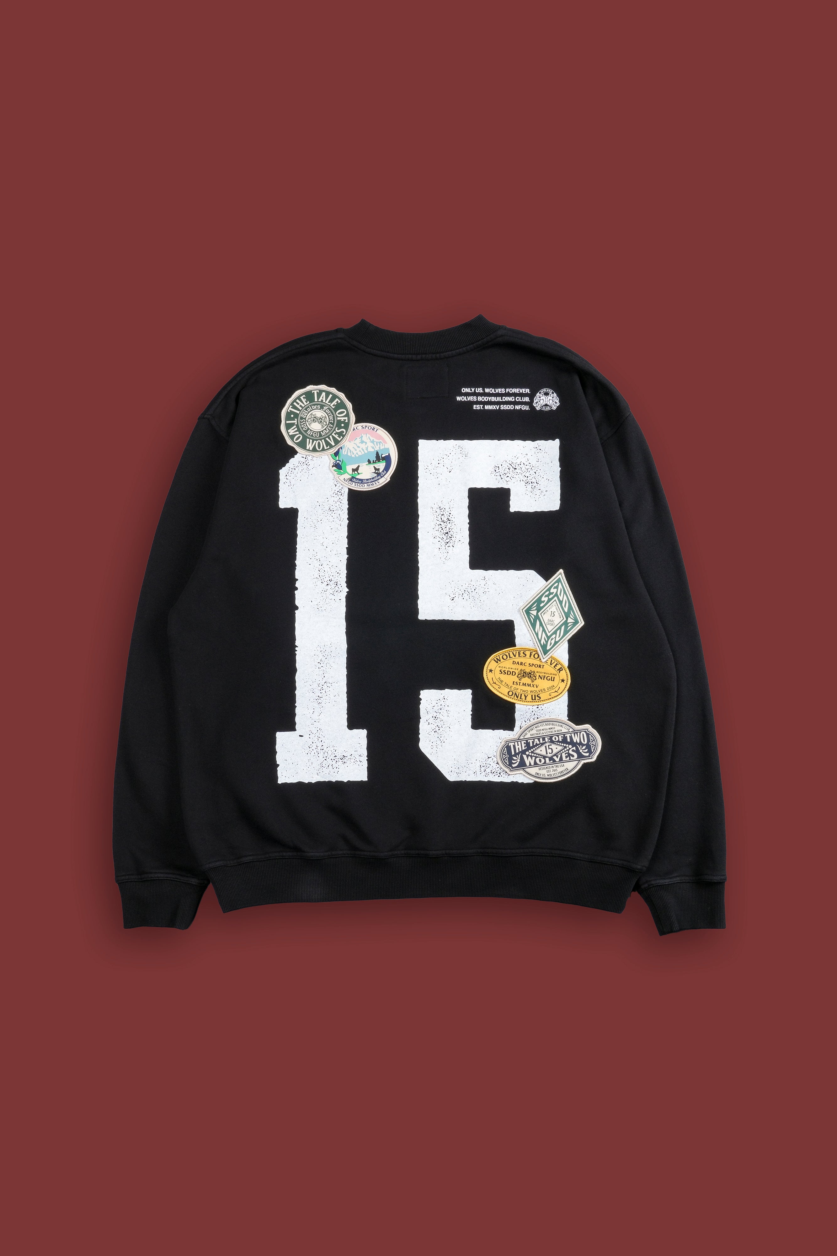 Renowned "Vintage London" Crewneck in Black