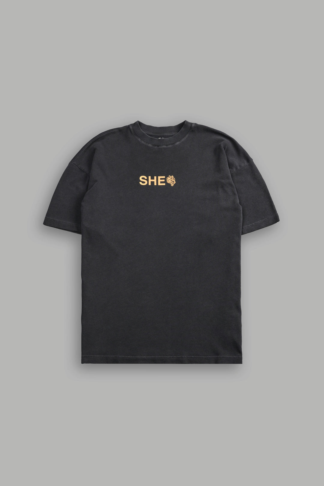 Wolf Head "Pump Cover" Tee in Wolf Gray