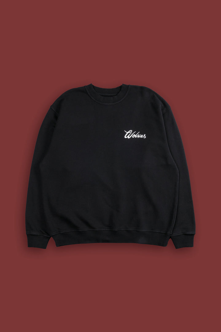 Renowned "Vintage London" Crewneck in Black