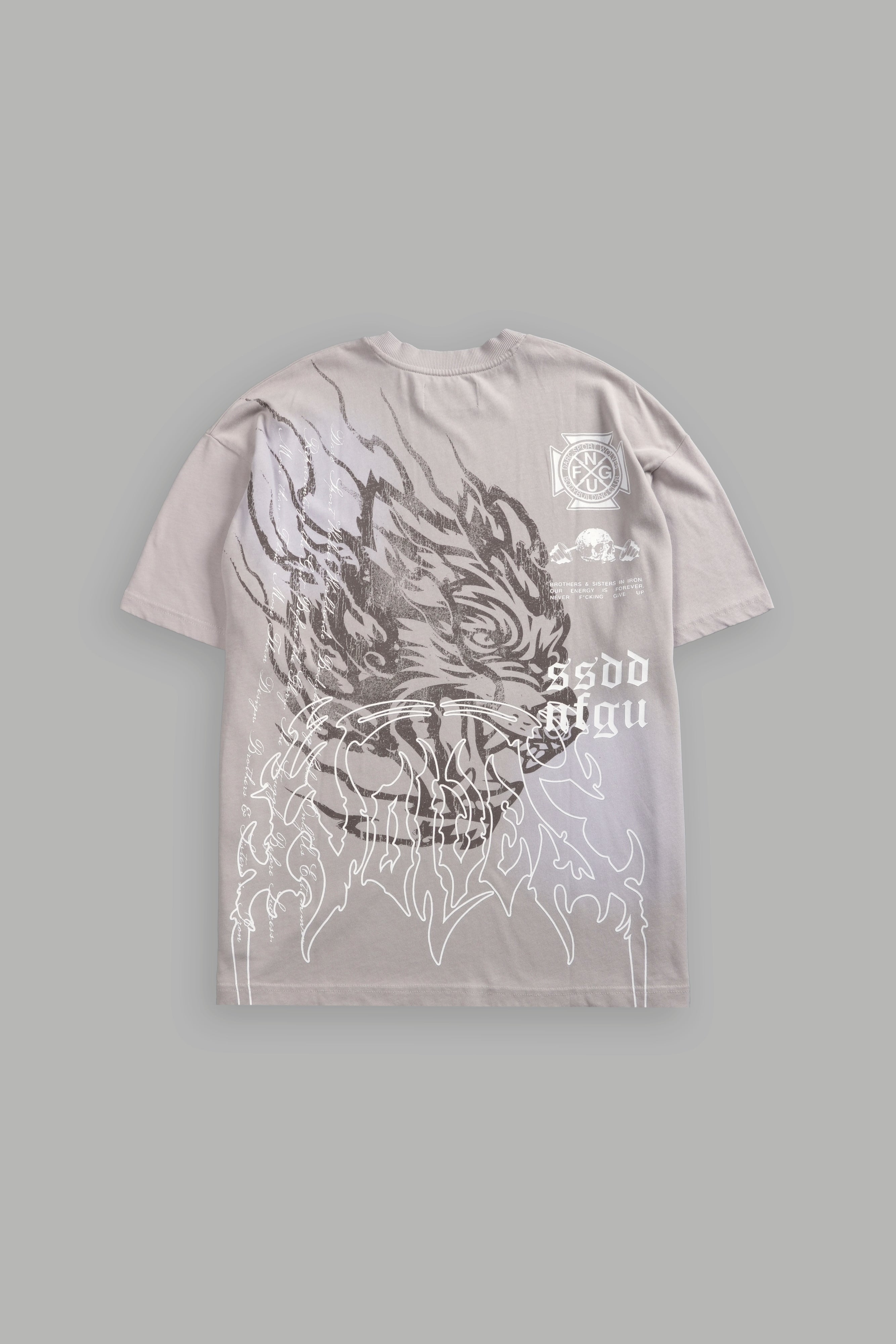 Till Forever Inferno "Premium" Oversized Tee in Clay Sun Fade