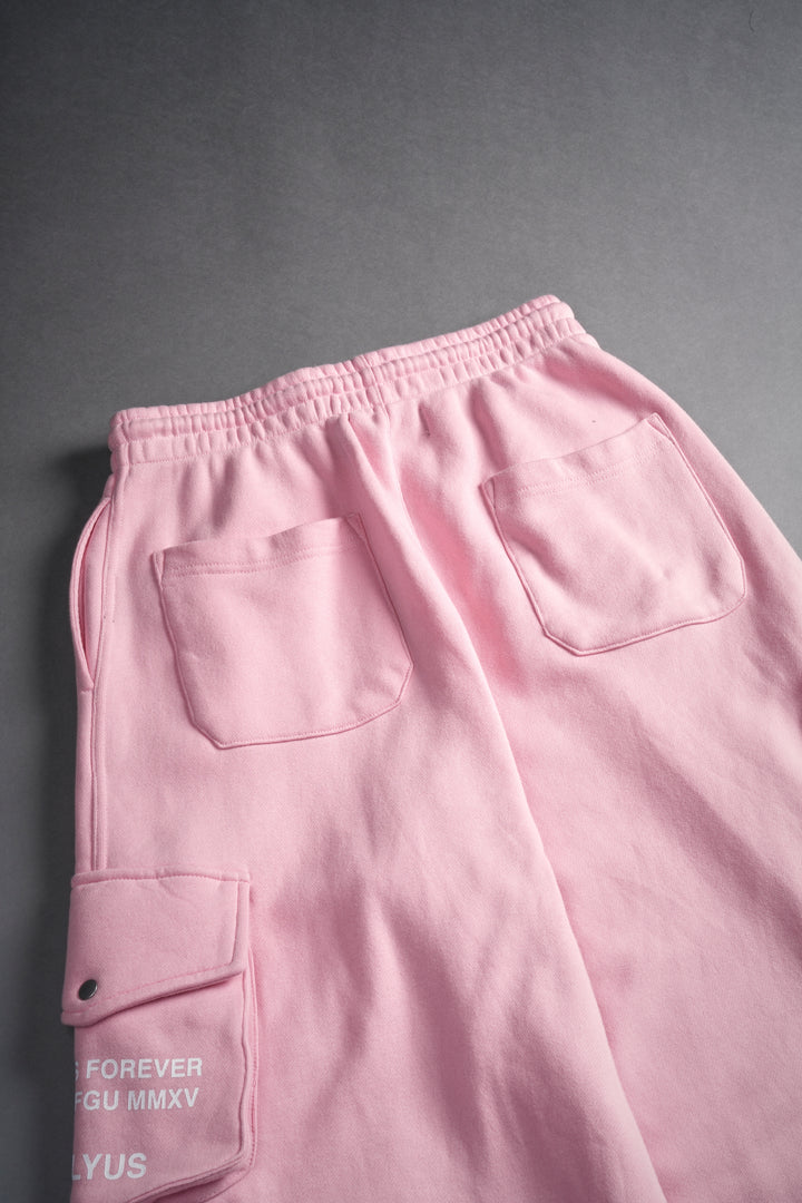 Dual Wolf Mia Cargo Sweat Pants in Cherry Blossom