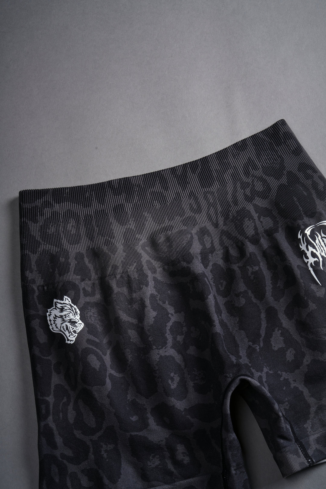 Hesh V2 Everson Seamless "Sierra" Shorts in Charcoal Leopard
