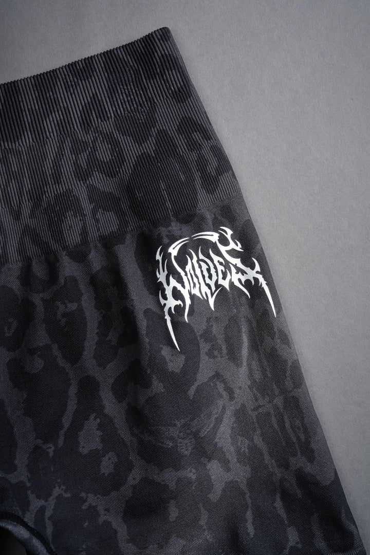Hesh V2 Everson Seamless "Sierra" Shorts in Charcoal Leopard