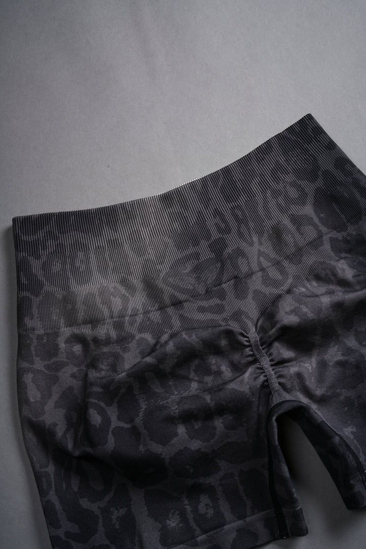 Hesh V2 Everson Seamless "Sierra" Shorts in Charcoal Leopard