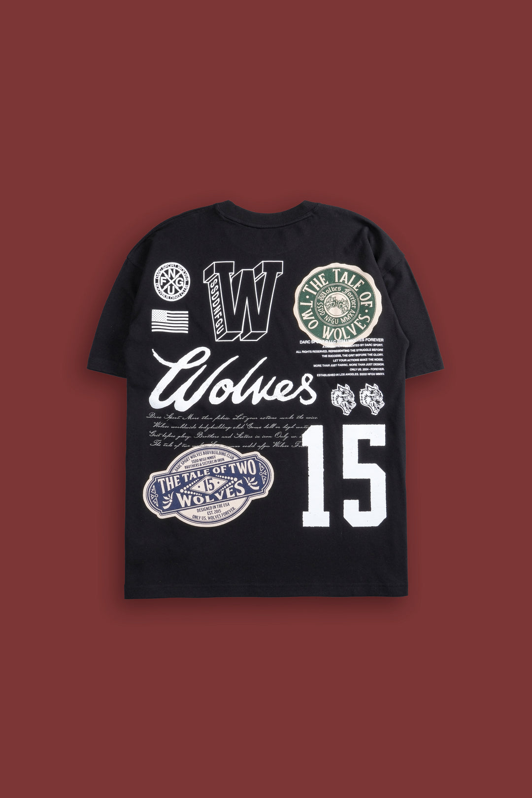 The Tale "Premium" Oversized Tee in Black