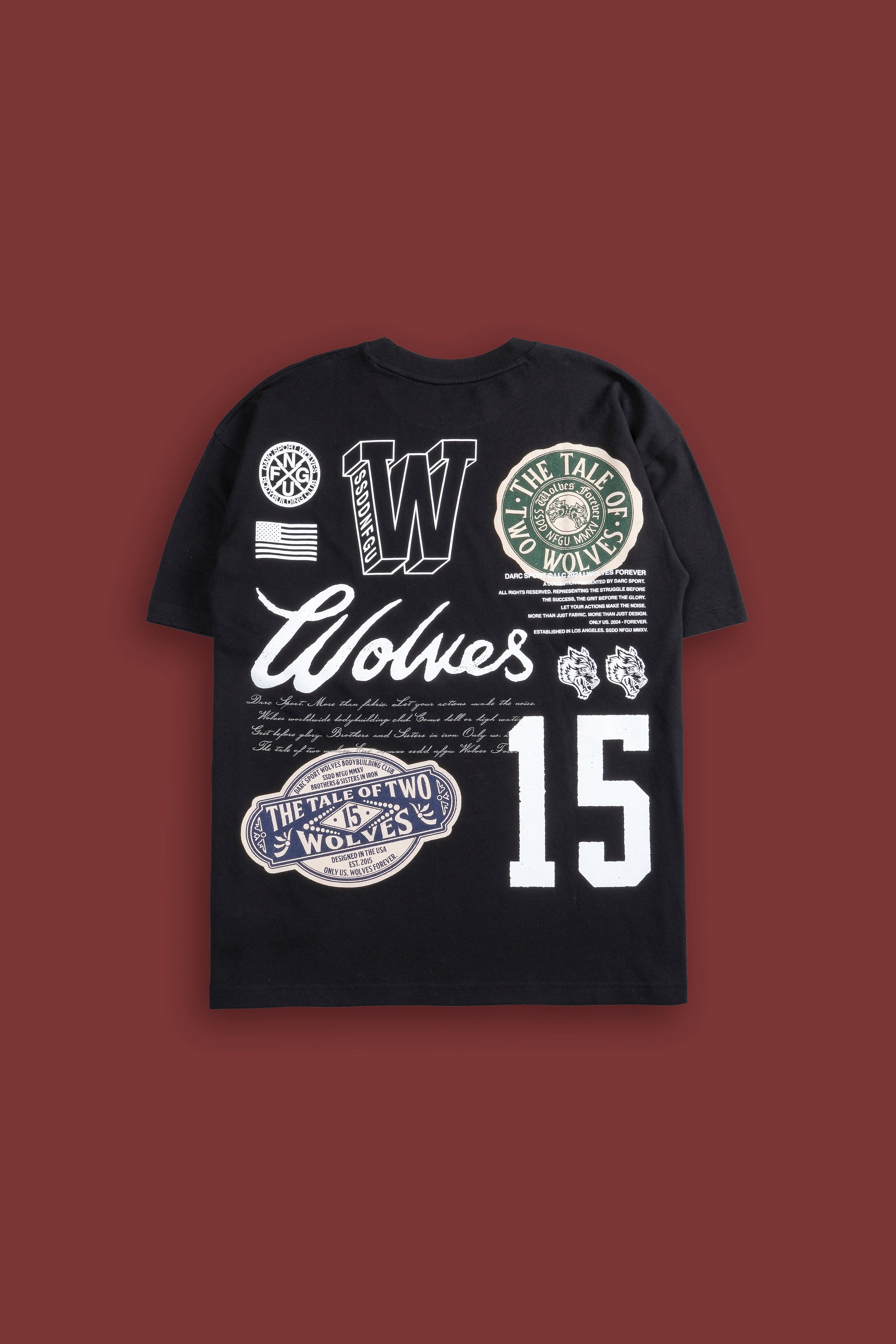 The Tale "Premium" Oversized Tee in Black