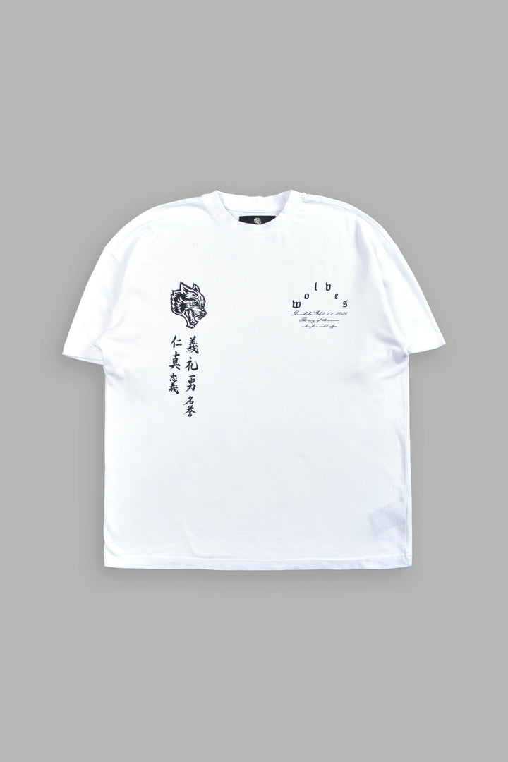 The Warrior Code Premium Oversized Tee in White