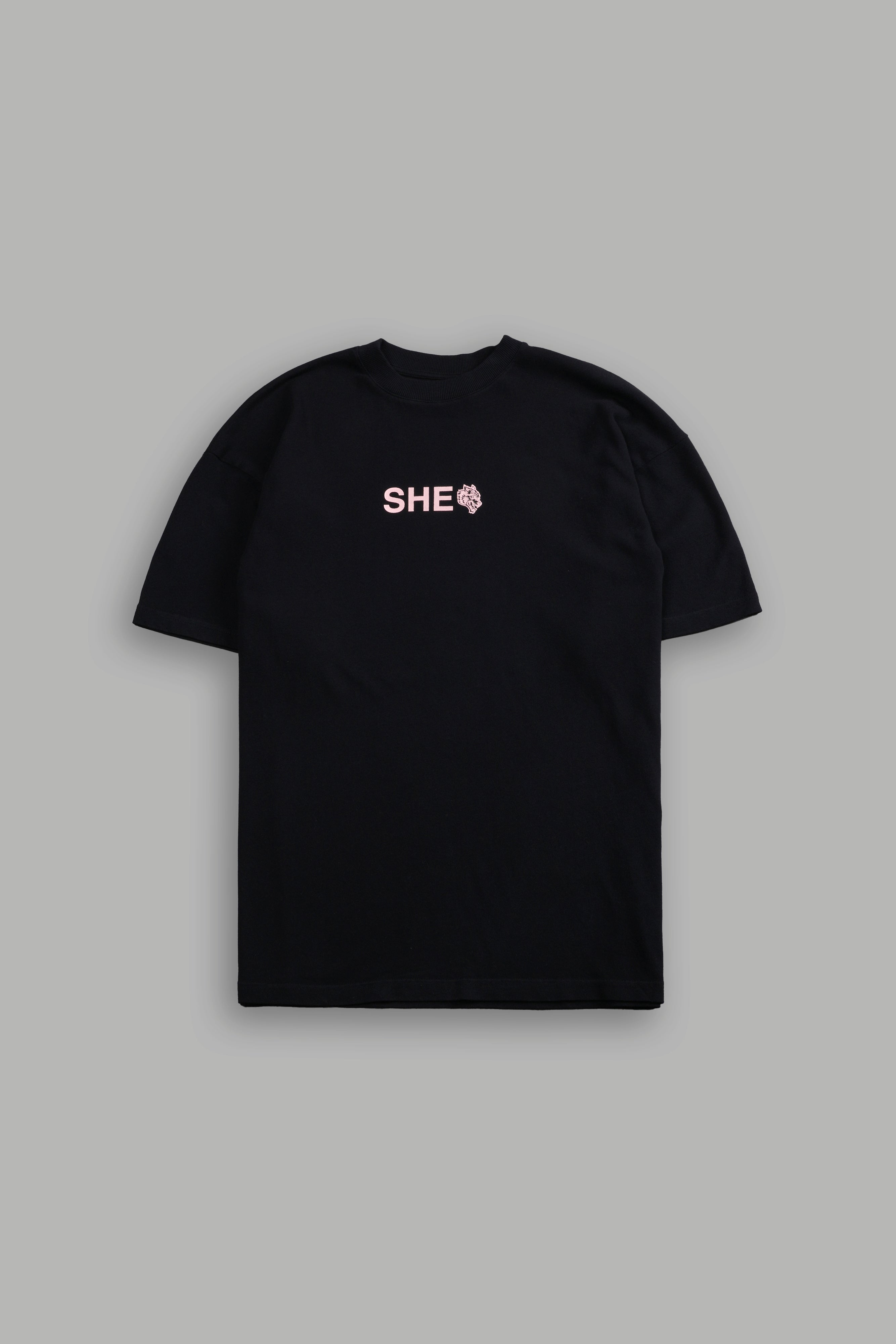 Wolf Head "Pump Cover" Tee in Black