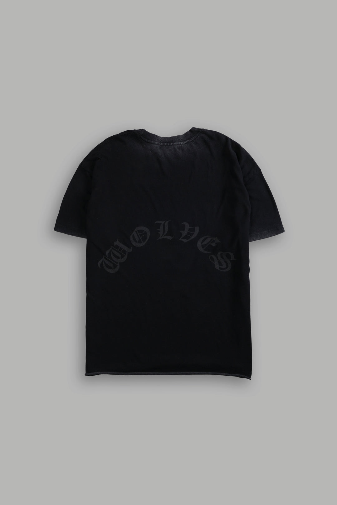 Triump Raw Hem Premium Oversized Tee in Black