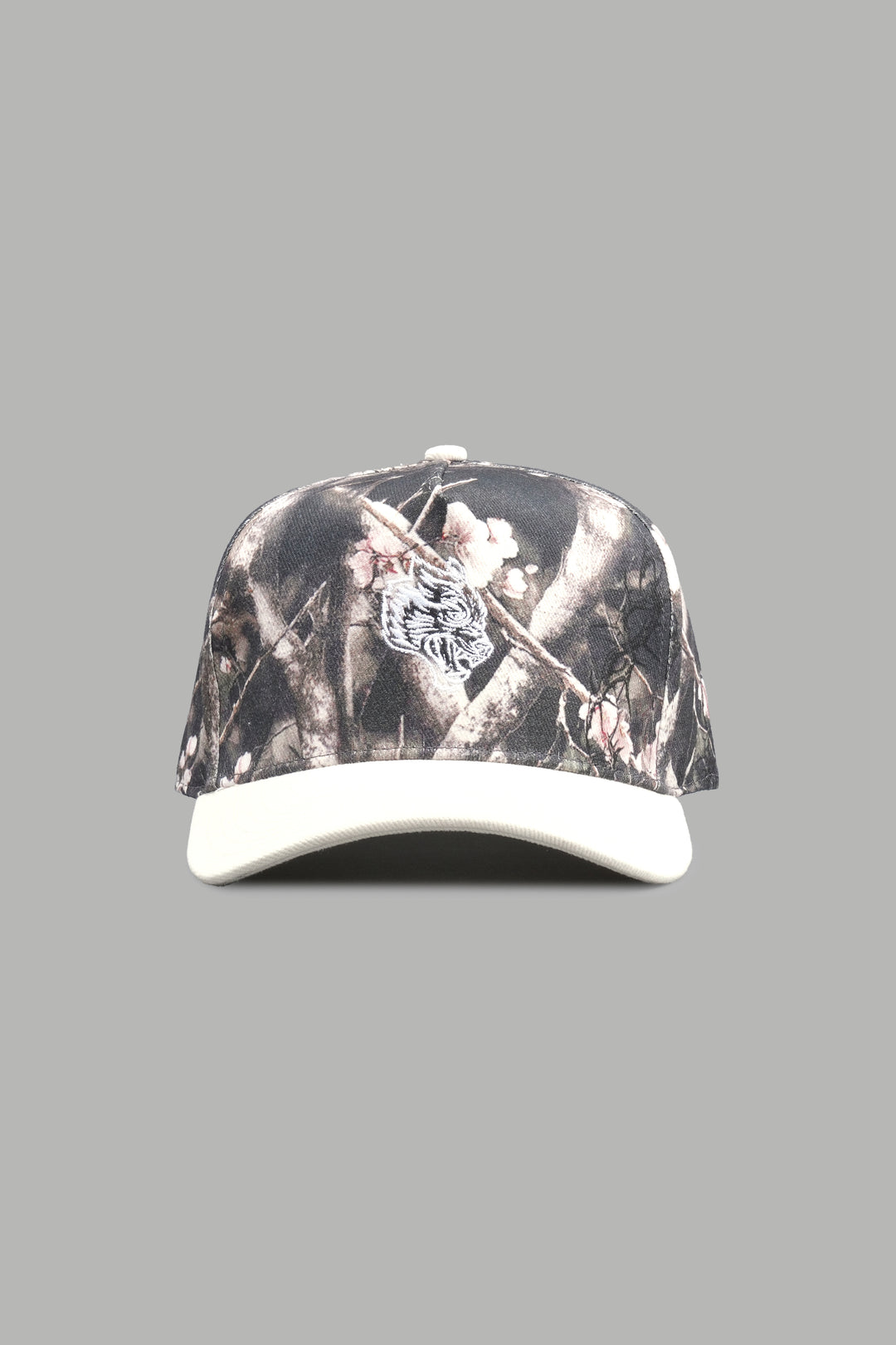 Wolf Head Forever A Frame Snapback In Shadow Blossom/Cream