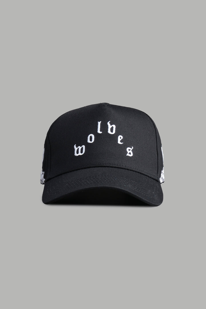 Surrounded Oni 5 Panel Hat in Black