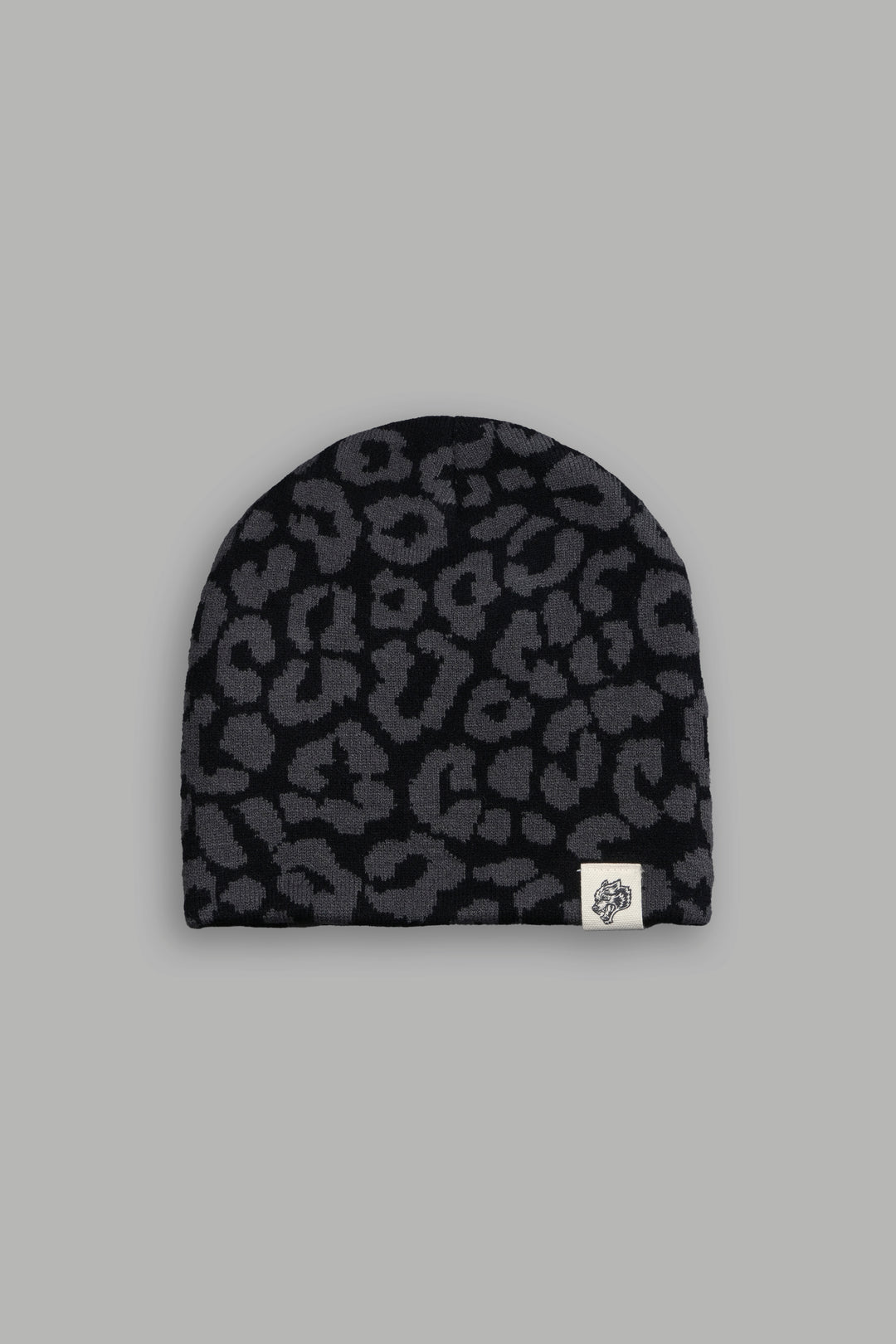 Wolf Patch V2 Cap Beanie in Black/Wolf Gray