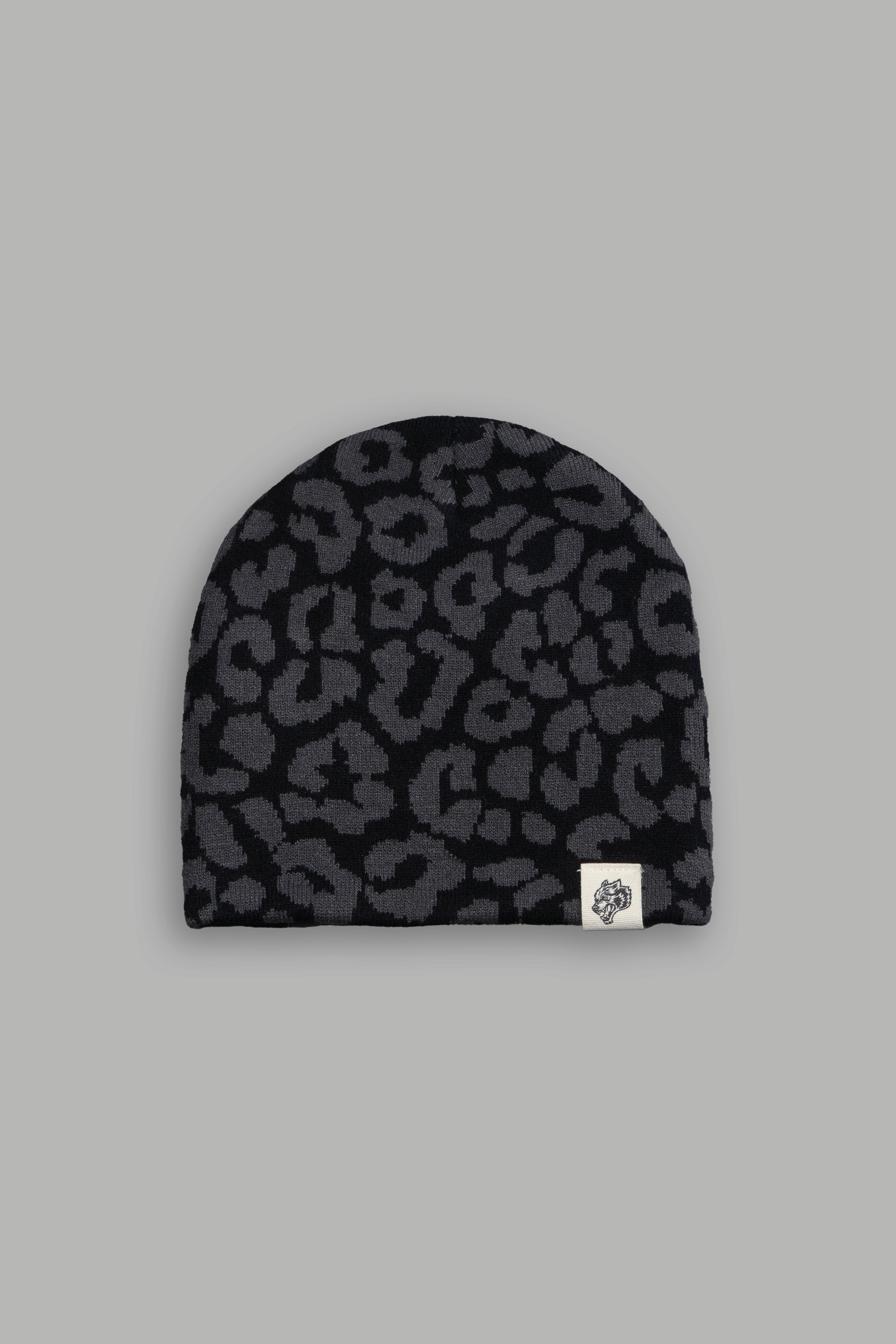 Wolf Patch V2 Cap Beanie in Black/Wolf Gray