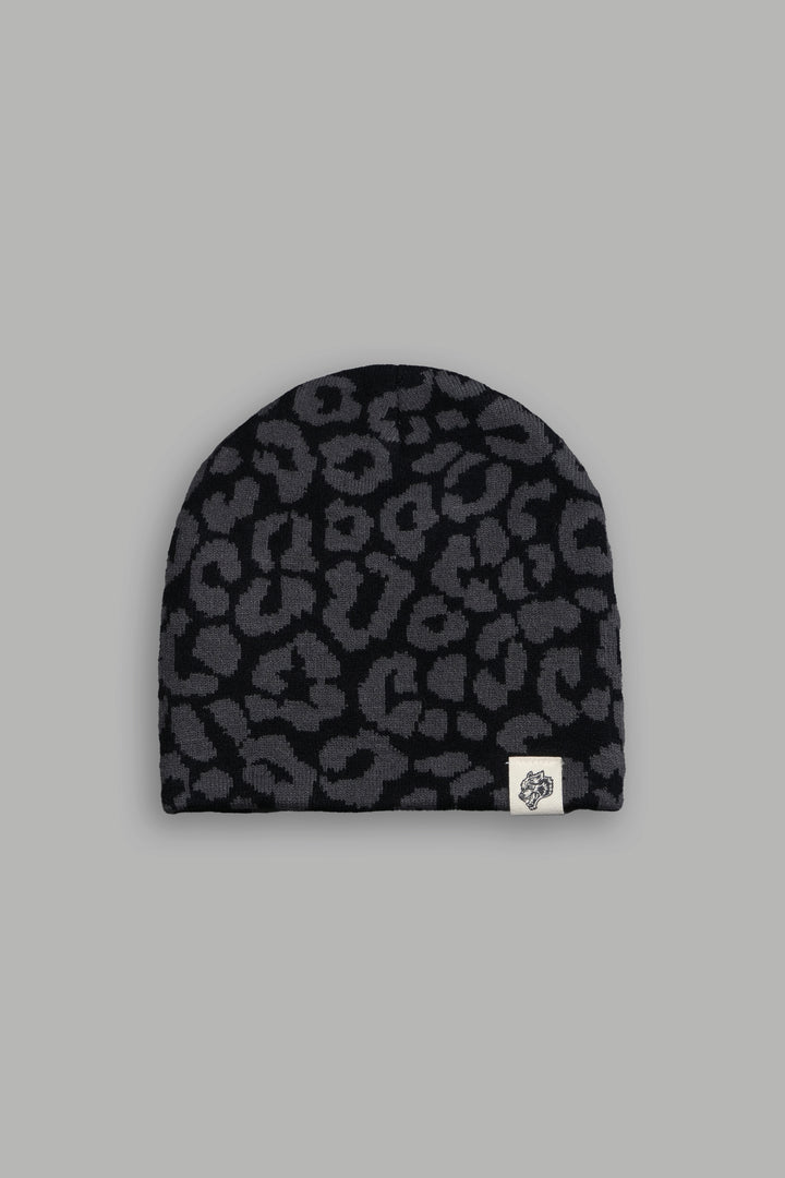 Wolf Patch V2 Cap Beanie in Black/Wolf Gray
