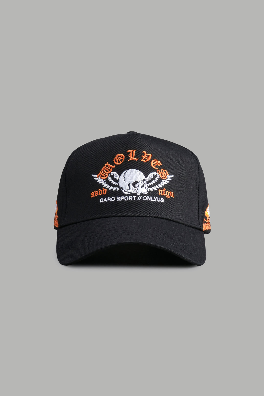 Weighted Wings 5 Panel Hat in Black