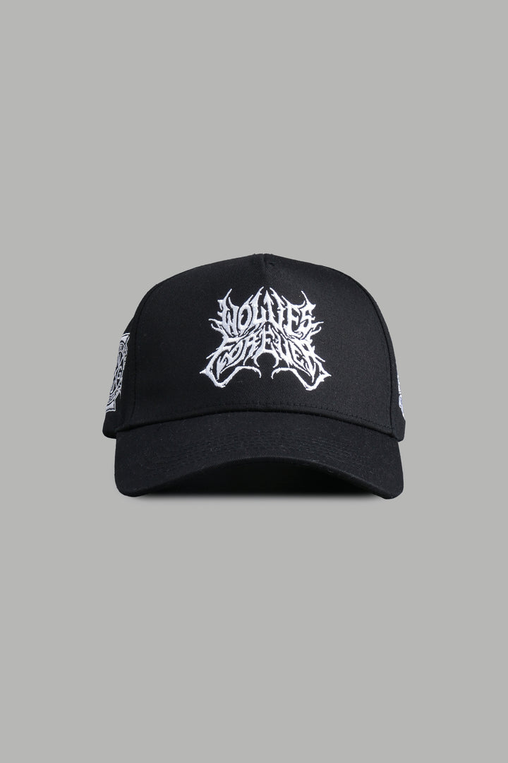 Sheer Loyalty 5 Panel Hat in Black