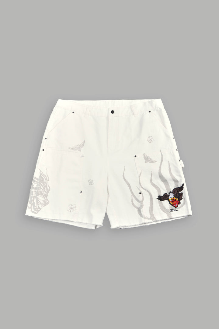 The Eagle & The Oni Hoffa Shorts in Cream
