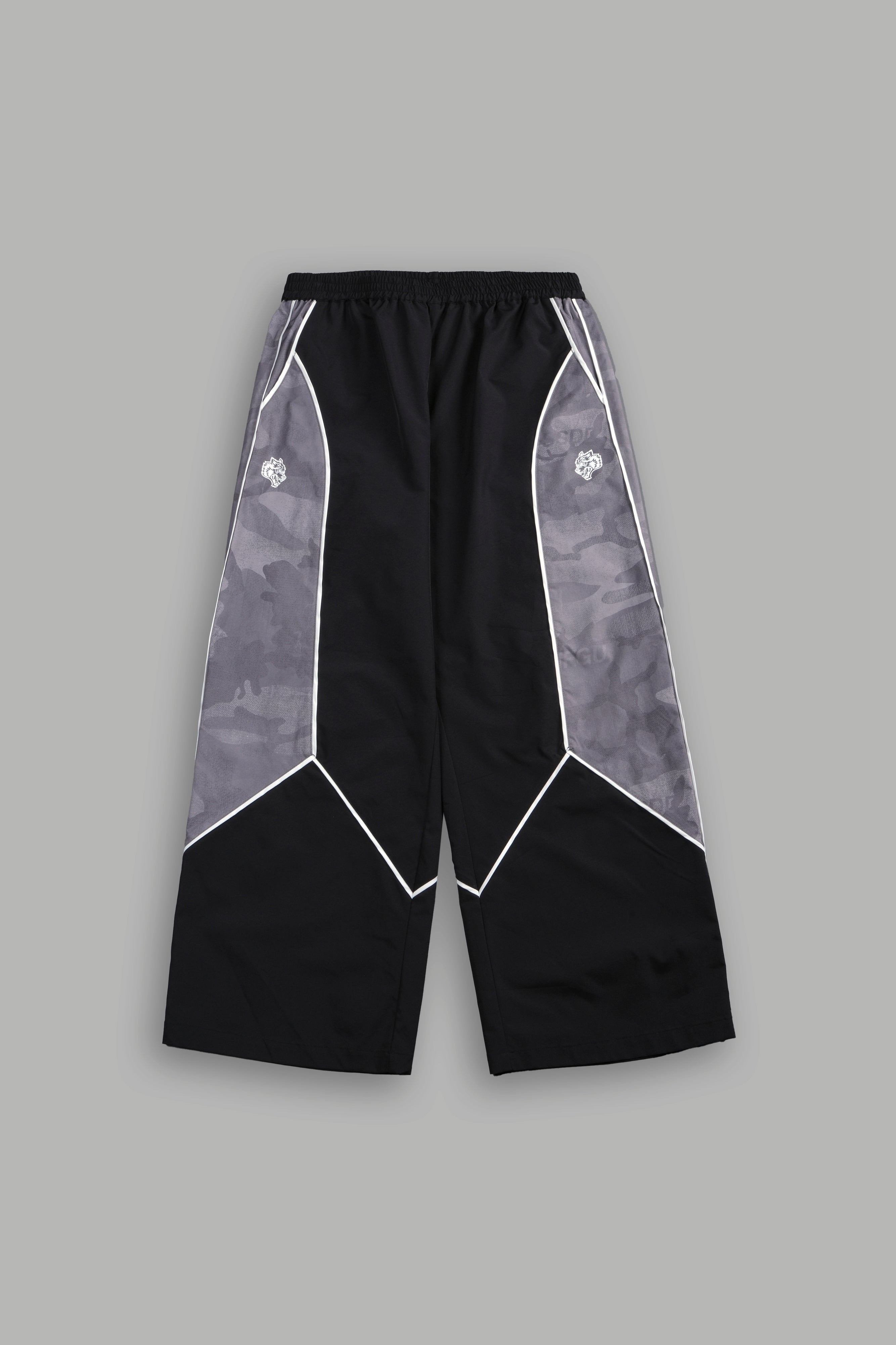 Dual Men's Quinn Track Pants in Black/Lush Vintage Woodland Camo