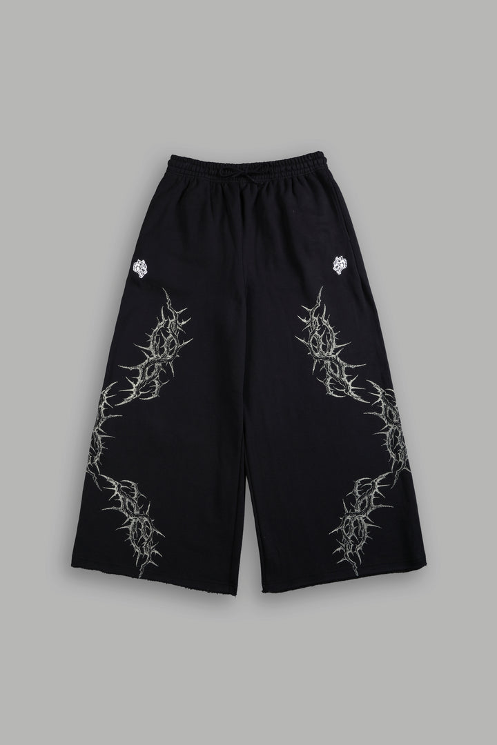 Thorns Oversized Omen Sweat Pants in Black