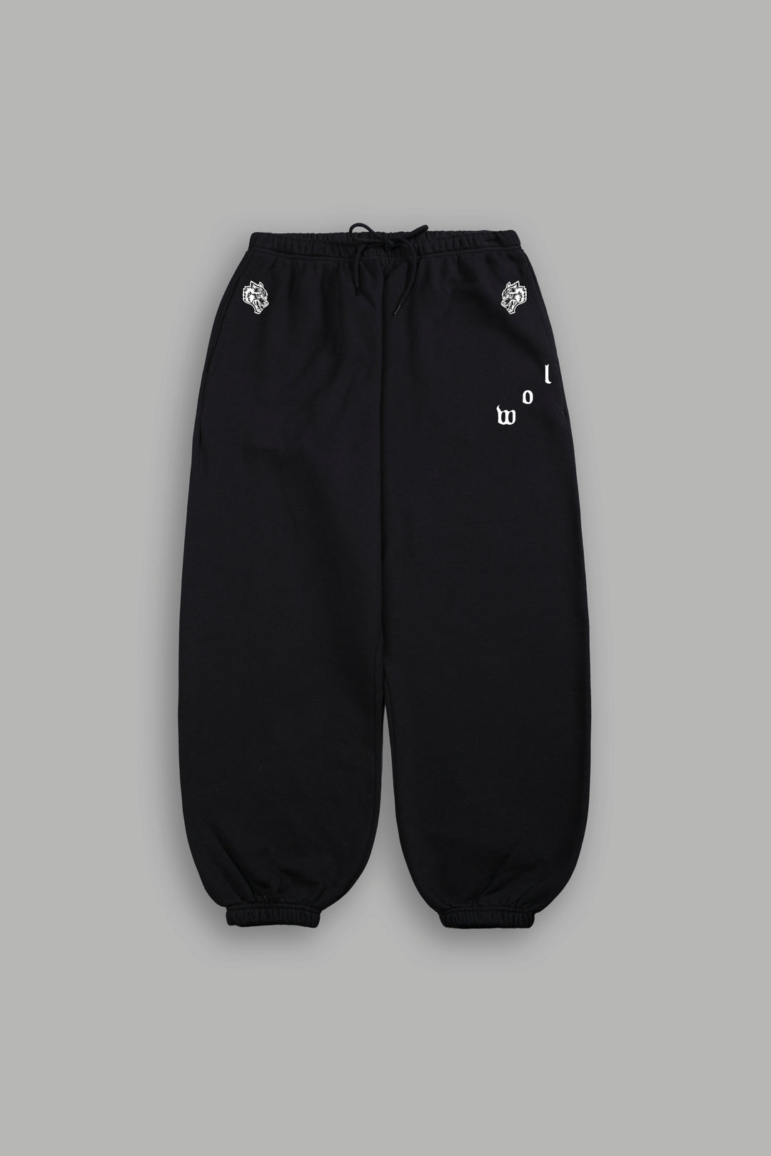 Wolves Pyramid Lightweight Lounger Sweat Pants in Black