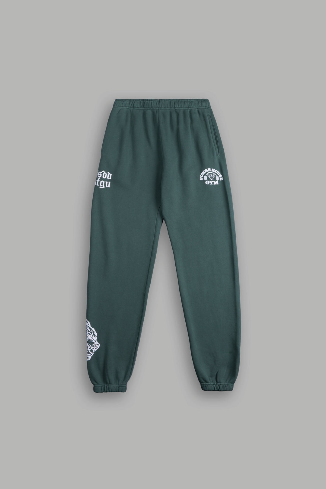 Powerhouse Wolves Post Lounge Sweats in Norse Green