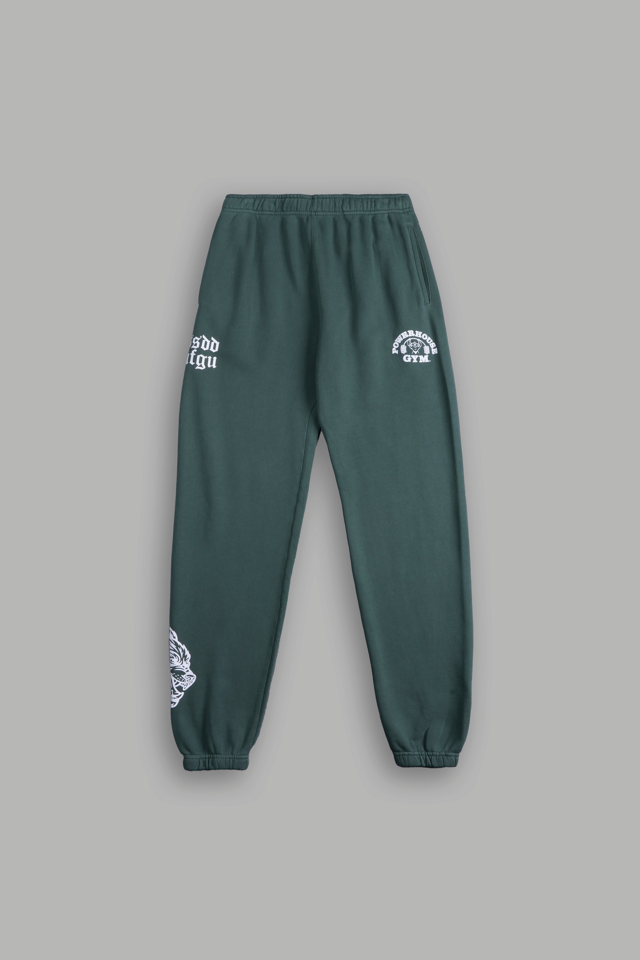 Powerhouse Wolves Post Lounge Sweats in Norse Green