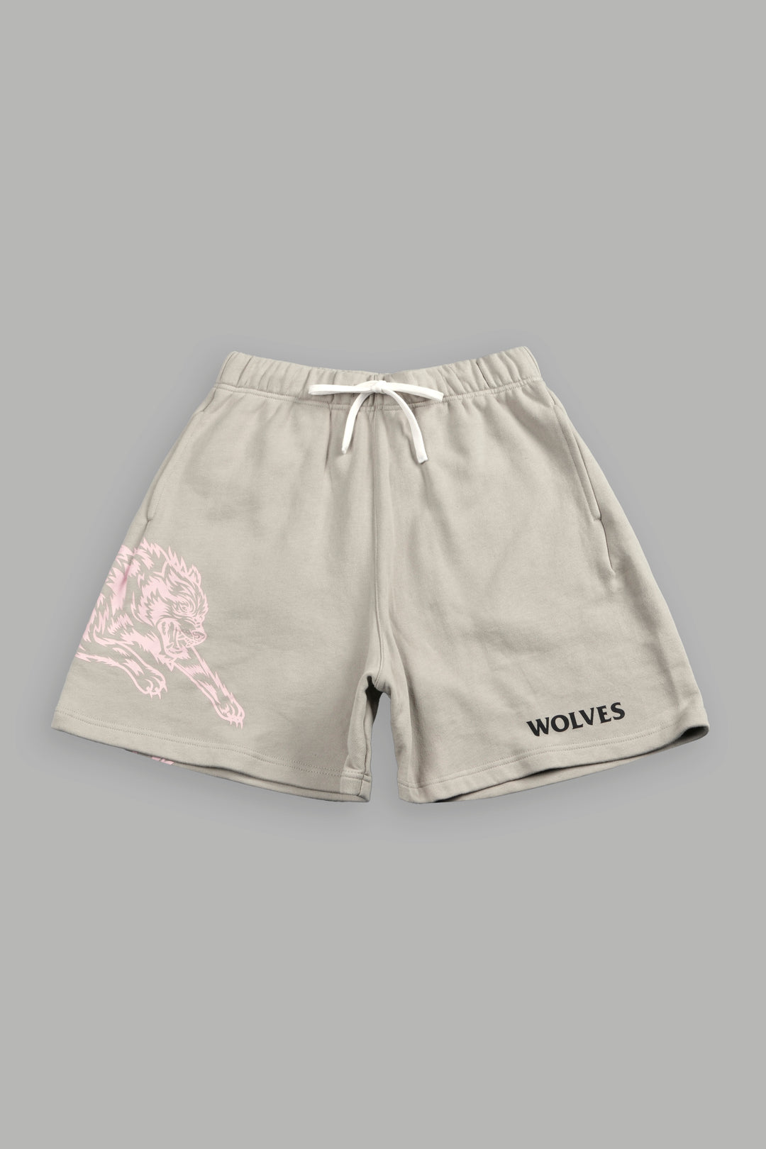 Leap Of Faith V2 Oversized Post Lounge Sweat Shorts In Cactus Gray