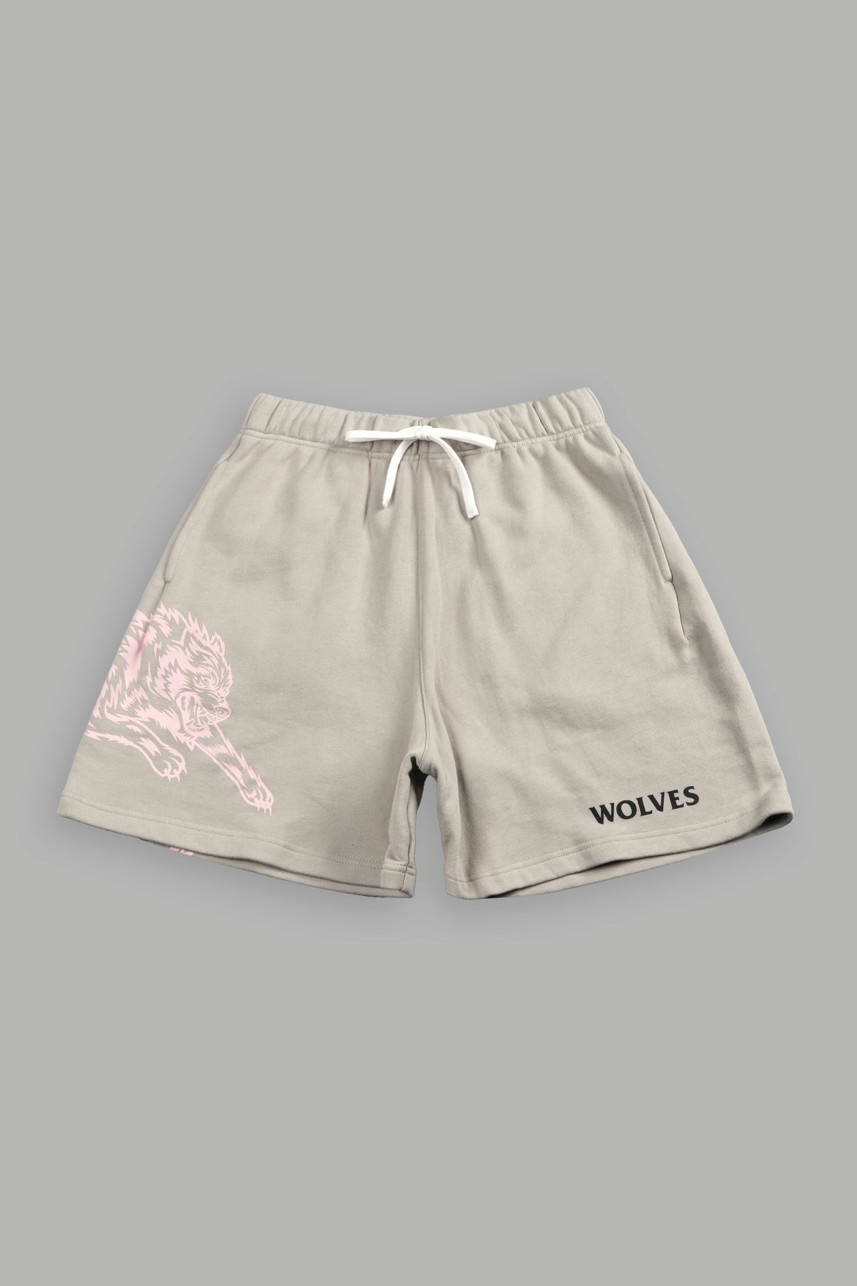 Leap Of Faith V2 Oversized Post Lounge Sweat Shorts In Cactus Gray
